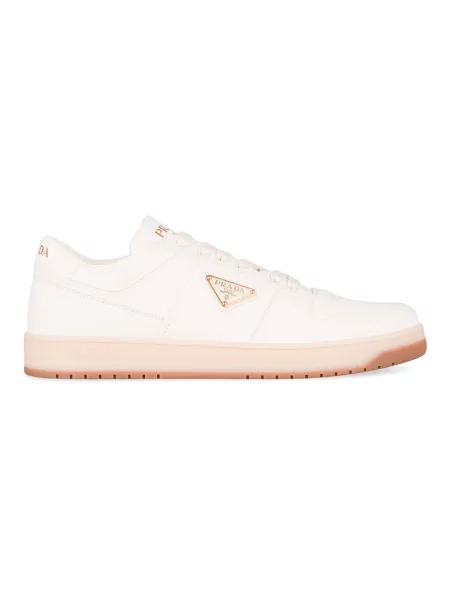 Sneakersy Prada skórzane beżowe