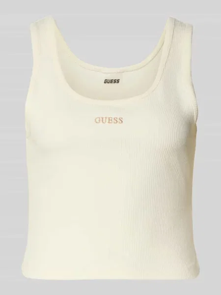 Top Guess Activewear z autografem biały