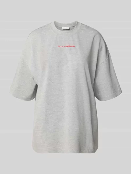 Oversize’owy T-shirt z okrągłym dekoltem model Lotte' Leger By Lena Gercke