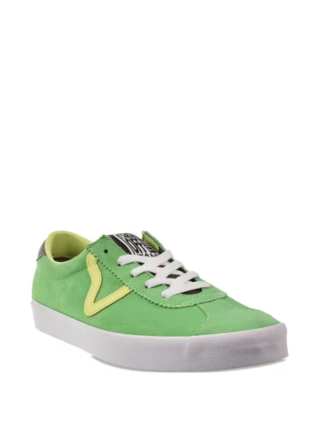 Sneakerși Vans din piele de căprioară verde