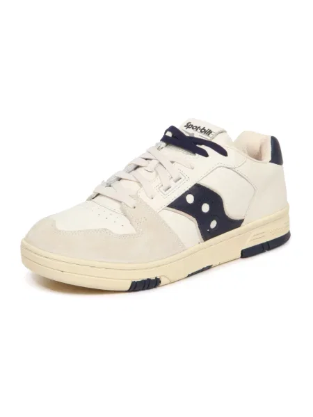Sneakersy Saucony skórzane do golfa białe