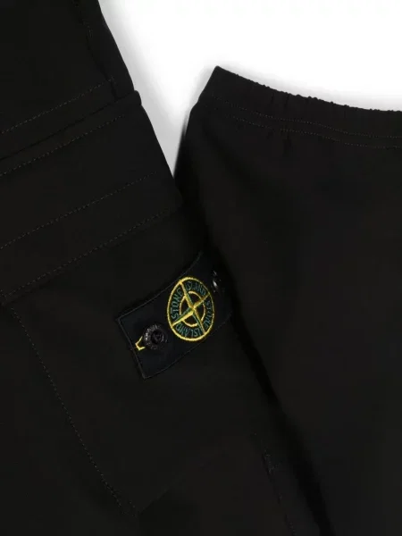 Spodnie cargo dziecięce Stone Island czarne