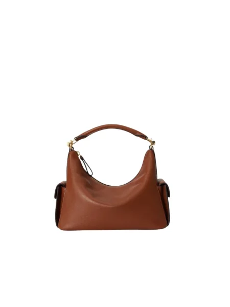 Torebka Ralph Lauren skórzana brązowa