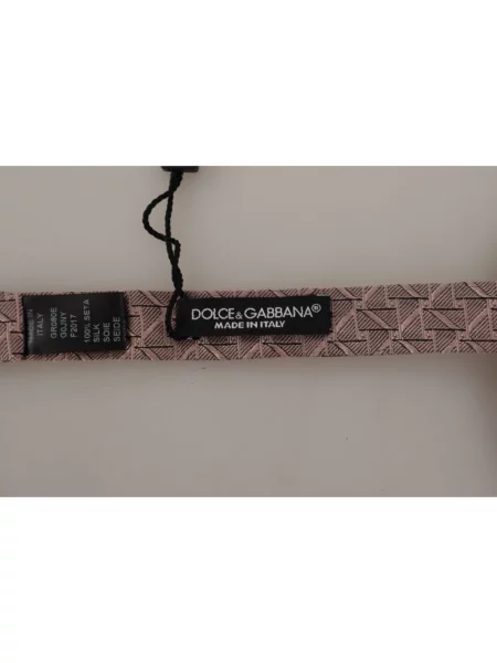 Krawat Dolce And Gabbana brązowy