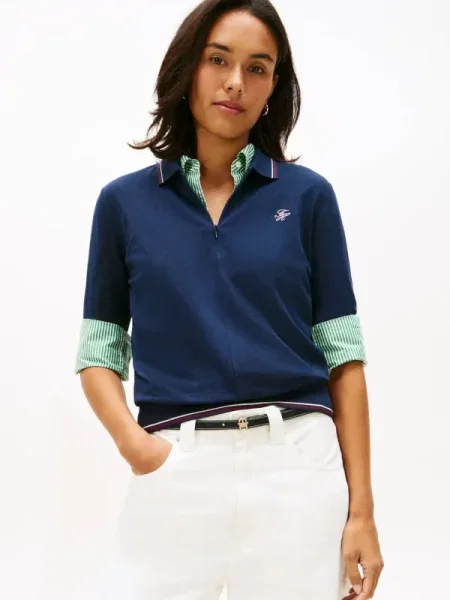 TOMMY HILFIGER Tricou marin albastru