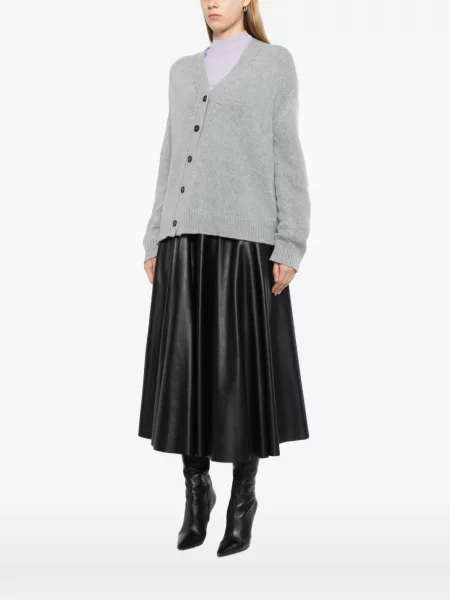 Cardigan Jil Sander tricotate gri