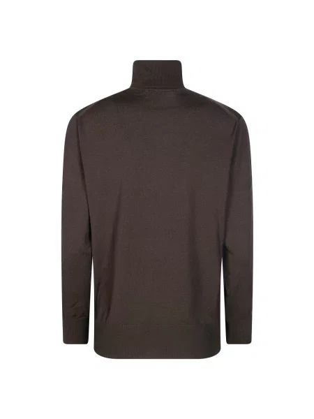 Sweter Incotex brązowy
