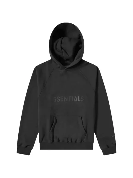 Hanorac cu glugă Fear Of God Essentials cu imagine negru