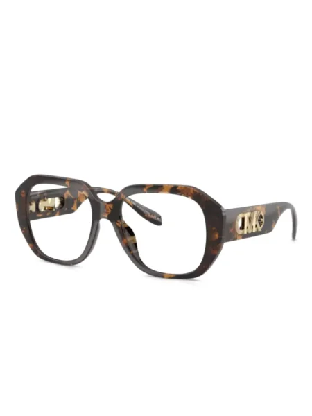 Ochelari de soare Michael Kors cu imprimeu geometric maro