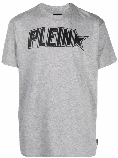 Tricou Philipp Plein cu imagine gri