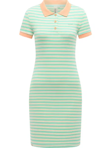 Ragwear Obleka Colaro turkizna / svetlo oranžna bela