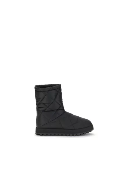 Botki Dolce And Gabbana z nadrukiem czarne