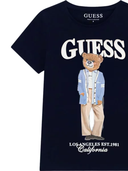 Koszulka dziecięca Guess niebieska