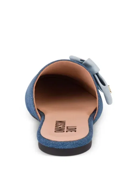Mules Love Moschino με φιόγκο μπλε