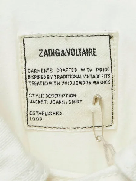 Geacă de blugi Zadig&voltaire alb