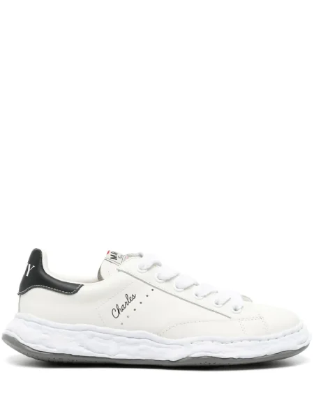 Sneakerși Maison Mihara Yasuhiro cu șireturi din piele alb