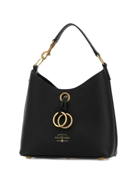 Кожена шопинг чанта Balenciaga черно