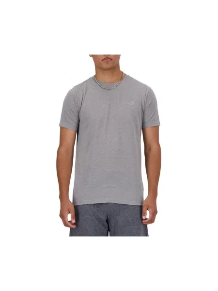 Majica New Balance s melange uzorkom siva