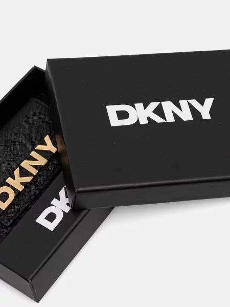 Кожаный кошелек Dkny черный