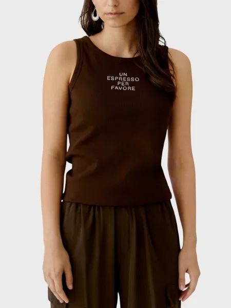 Топ Oui коричневий