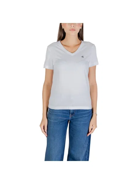 Calvin Klein Jeans Tričko Ss Monogram Vnk biela