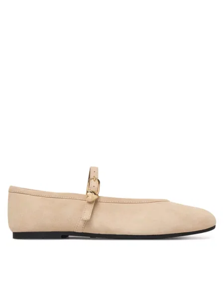 LOVE MOSCHINO Balerinos smėlio