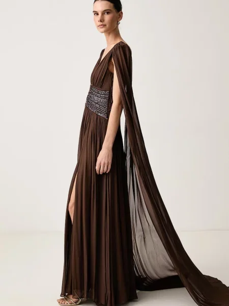 Marciano by Guess rochie din vâscoză ALISHA maro