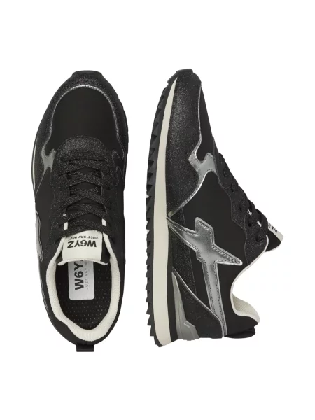 Sneakersy W6yz skórzane czarne