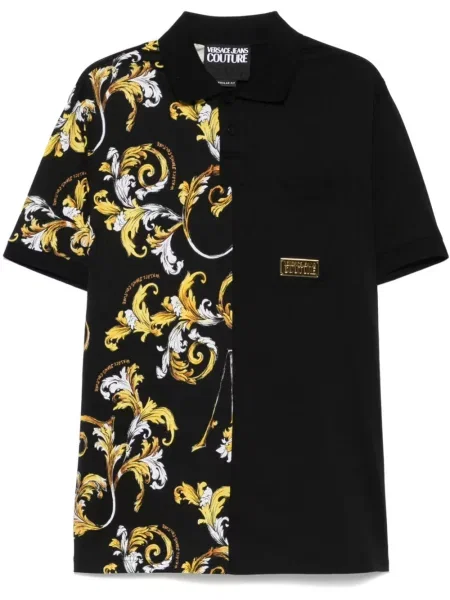 Polo Versace Jeans Couture cu imagine negru
