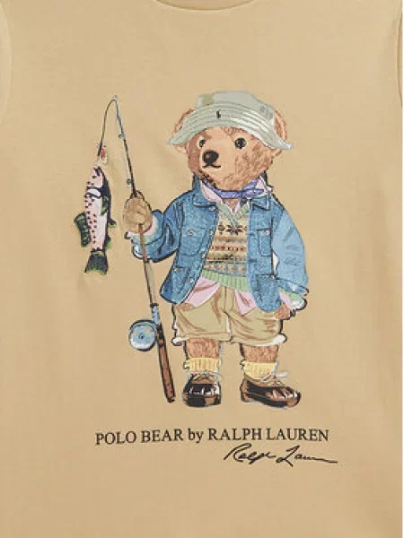 Polo Ralph Lauren Marškinėliai smėlio