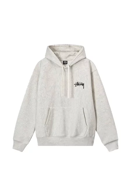 Hanorac cu glugă Stüssy cu cordon gri