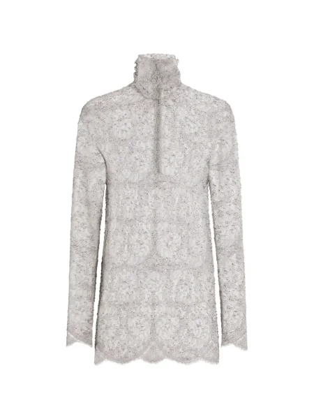 Top Dolce & Gabbana din dantelă gri