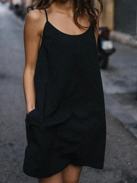 Obleka MUUV. #surfgirl črna