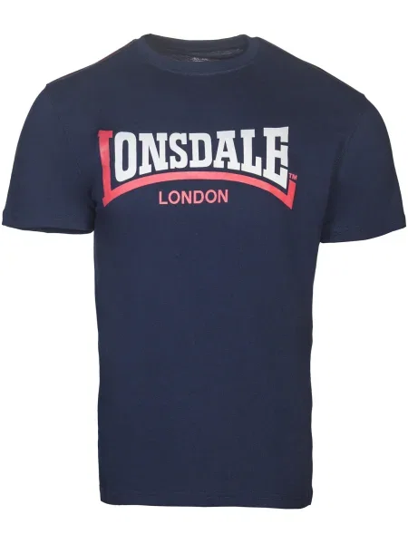 LONSDALE Tricou bleumarin / roșu alb
