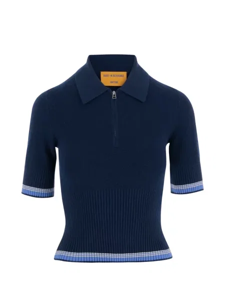 Tricou polo Guest In Residence albastru