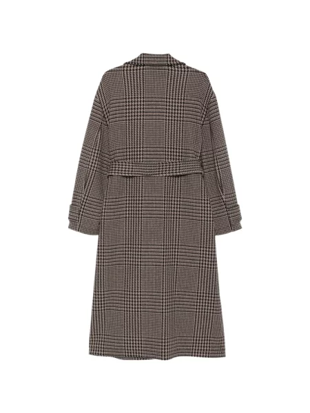 Карирано препасан палто Emporio Armani черно