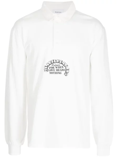 Polo Palmes alb