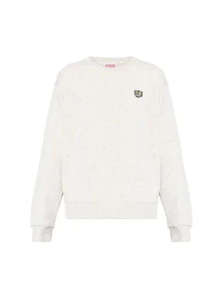 Haftowana bluza Kenzo w tygrysie prążki szara
