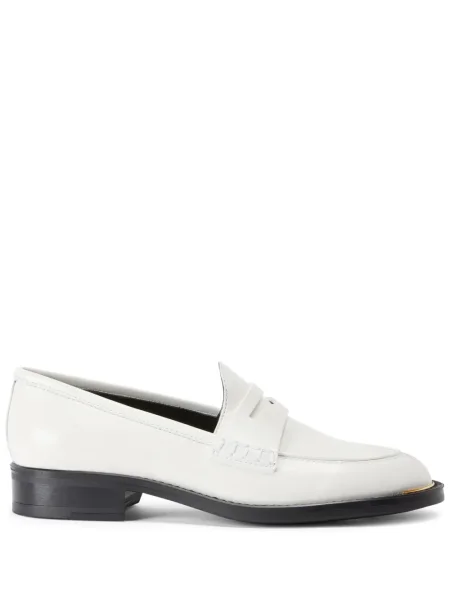 Pantofi loafer Giuseppe Zanotti din piele alb