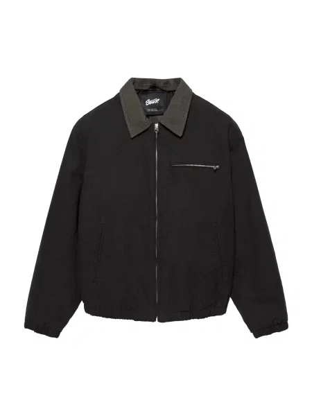 Pull&Bear Geacă de primăvară-toamnă negru