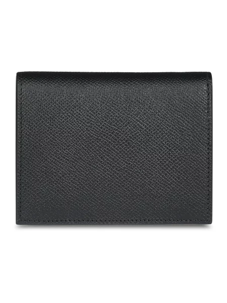 Portfel Salvatore Ferragamo skórzany z logo czarny