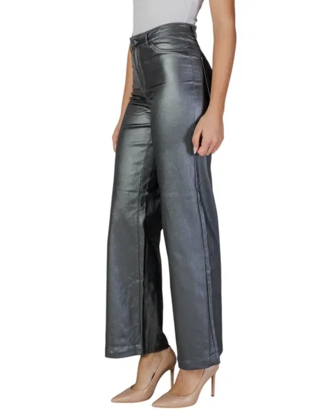 Pantaloni Jacqueline De Yong alb