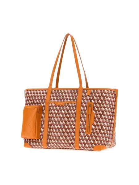 Shopperka Anya Hindmarch skórzana brązowa