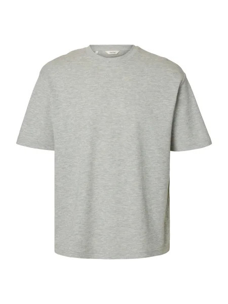 SELECTED Tricou SLHOSCAR amestecat gri