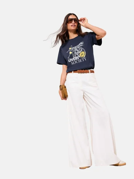 Friends Like These Tricou bleumarin / galben alb