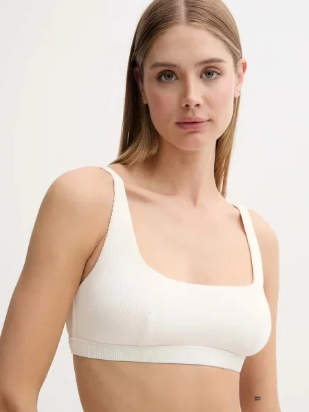 Plavková podprsenka women'secret mírně vyztužený košík béžová