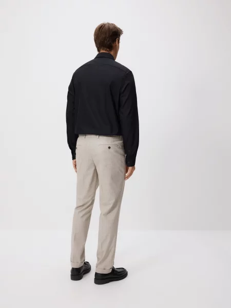 Клетчатые брюки Reserved бежевые