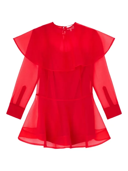 Rochie maxi Ganni lungă de costum roșu