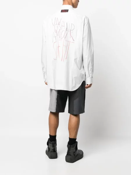 Raštuota marškiniai Raf Simons pilka