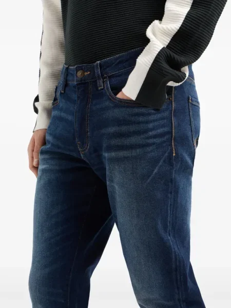 Blugi drepți Armani Exchange albastru
